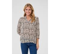 Kaffe Kaedita Amber V-Neck 3/4 Sleeve Blouse Multi 16