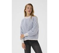 Kaffe Kaellery Crew Neck Casual Fit Pullover In Baby Blue Baby Blue S