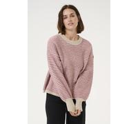 Kaffe Women's KAellery Crew Neck Casual Fit Pullover in Dusty Pink | Size: Small Kaffe Dusty Pink S