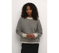 Kaffe Kaellery Crew Neck Casual Fit Pullover In Ecru Ecru M