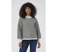 Kaffe Kaellery Crew Neck Casual Fit Pullover In Light Grey Light Grey XL