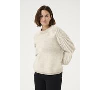 Kaffe Kaellery Crew Neck Pullover In Ecru Ecru