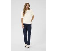 Kaffe Kaemilie Tie Back Half Sleeves Pullover In Off White Off White