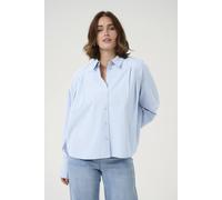 Kaffe Kahaily Long Sleeve Shirt In Baby Blue Baby Blue