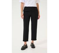 Kaffe Kahella Elastic Cropped Trousers In Black Black 12