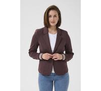 Kaffe Kainnie Rib Knit Cuffs Blazer In Maroon Maroon
