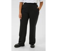 Kaffe Kajenny Elastic Waist Stripe Trousers Plain In Black Black XS