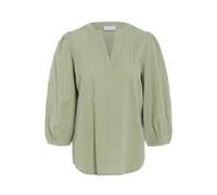 Kaffe Kajollia Notch Neck 3/4 Sleeves Blouse In Pale Green Pale Green 10