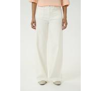 Kaffe Kakarla Flared Fit Twill Jeans In White White 6