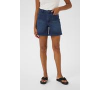 Kaffe Kakarla High Waisted Denim Shorts Plain In Blue Blue 10