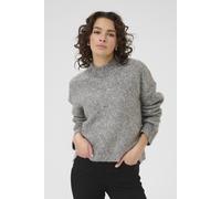 Kaffe Women's KAlabis Long Sleeve Funnel Neck Jumper in Mid Grey | Size: Large