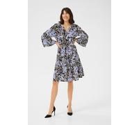 Kaffe Kalea 3/4 Sleeve A-Line Fit Dress Animal Print Multi 8
