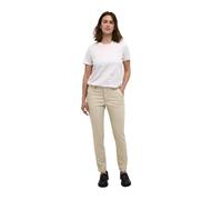 KAFFE Kalea Women's Casual Chino Trousers Elegant Classic Fabric Trousers, Feather Gray, 14