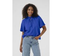 Kaffe Women's KAlianna Short Sleeve Blouse in Cobalt | Size: 10