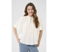 Kaffe Kalianna Short Sleeve Blouse In Off White Off White