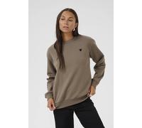 Kaffe Kaliddy Cotton-Poly Mix Sweatshirt In Walnut Walnut XS