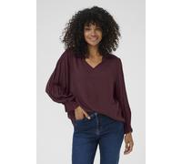 Kaffe Kaliv Amber Long Sleeve Blouse In Wine Wine 10