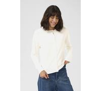 Kaffe Kalizza Buttons Round Neck Cardigan In Off White Off White S