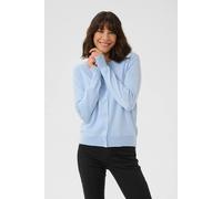 Kaffe Kalizza Buttons Round Neck Cardigan Plain In Blue Blue S
