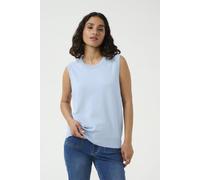 Kaffe Kalizza Round Neck Sleeveless Pullover Plain In Blue Blue XXL