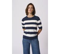 Kaffe Kalizza Short Sleeve Crew Neck Jumper In Dark Navy Dark Navy