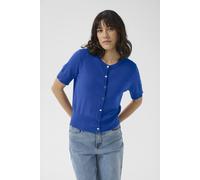 Kaffe Kalizza Short Sleeve Knit Cardigan In Cobalt Cobalt S