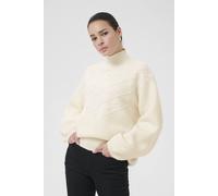 Kaffe Kamaddie Funnel Neck Long Sleeve Jumper In White White XS