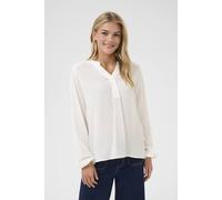 Kaffe Kamathilde Notch Neck Long Sleeve Blouse In Off White Off White 12