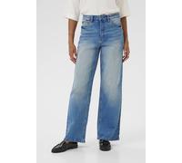Kaffe Kameadow High Waisted Regular Fit Jeans In Light Blue