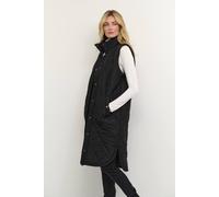 Kaffe Kameria Quilted Waist Coat In Black Black 12