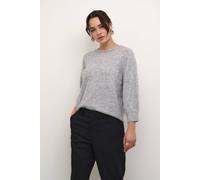 Kaffe Kameridith 3/4 Sleeves Beaded Pullover In Light Grey Light Grey M