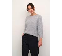 Kaffe Kameridith 3/4 Sleeves Beaded Pullover Plain In Grey Grey S