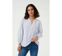 Kaffe Kamilena V-Neck 3/4 Sleeve Blouse In Blue Blue 14