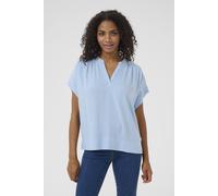 Kaffe Kamilia Wing Short Sleeve Blouse In Blue Blue 8