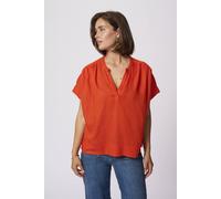 Kaffe Kamilia Wing Short Sleeve Blouse In Red Red 10