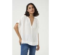 Kaffe Kamilia Wing Short Sleeve Blouse In White White 12