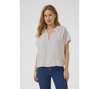 Kaffe Kamilia Wing Short Sleeve Blouse In White White 8