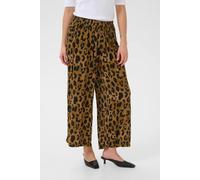 Kaffe Kamille Amber Leopard Print Trousers Leopard Print In Brown Brown 16