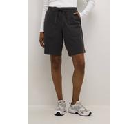 Kaffe Kanaya Liah Relaxed Fit Shorts In Dark Grey