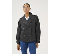 Kaffe Kapatricia Double-Breasted Jacket In Dark Grey Dark Grey 10