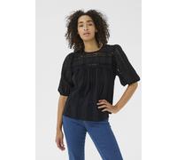 Kaffe Karandy 3/4 Sleeve Woven Blouse In Black Black 12