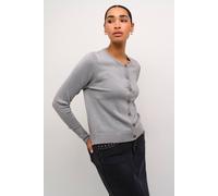 Kaffe Karegina Metallic Knit Cardigan Sparkly In Silver Silver XL