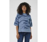 Kaffe Kasandra Animal Print Jumper In Pale Blue Pale Blue L