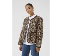 Kaffe Kavalia Open Front Round Neck Jacket In Natural Natural 14