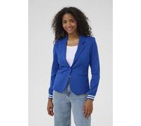 Kaffe Kinnie Rib Knit Cuffs Blazer In Cobalt Cobalt M