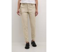Kaffe Lea 7/8 Chino Trousers In Light Beige Light Beige
