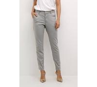 Kaffe Lea Slim Fit Ankle Length Chino Trousers In Light Grey