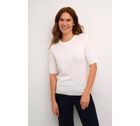 Kaffe Lizza Round Neck Pullover Plain In White White XXL