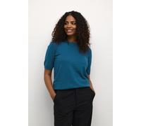 Kaffe Lizza Short Sleeve Crew Neck Pullover In Turquoise Turquoise XS