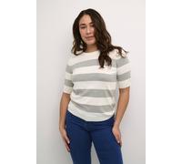 Kaffe Lizza Striped Knit In Grey Grey S